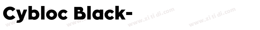 Cybloc Black字体转换